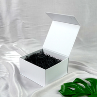 Différents types d'emballage blog pas cher boîte magnétique emballage carton ondulé boîte emballage blanc papier froissé boîte-cadeau