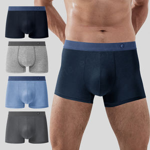 Calzoncillos calzoncillos de hombre elásticos suaves de alta calidad personalizados al por mayor de fábrica, Calzoncillos Bóxer transpirables modales para hombre - Product Image 1