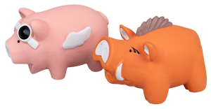 Jouet en peluche en latex pour <span class=keywords><strong>chien</strong></span>, cochon bouclé, activé par la pression, couineur, résistant aux morsures, pour le nettoyage des dents et la dentition, utilisation quotidienne intérieure et extérieure - Product Image 4