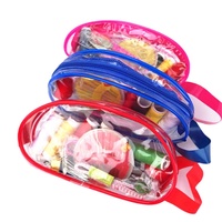 Kit de couture ménager en gros, bricolage, tricot portable et accessoires d'aide à la broderie, outils, ensemble de sacs de rangement en PVC
