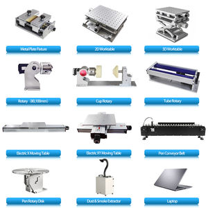 เครื่องมาร์กกิ้งไฟเบอร์เลเซอร์แบบระบายความร้อนด้วยอากาศ 50W ควบคุมด้วย EZCAD สำหรับการแกะสลักโลหะ - Product Image 6