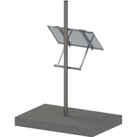Sunforson Support de montage sur poteau pour panneau solaire d'extérieur Accessoires pour montage mural et au plafond Système de vidéosurveillance solaire