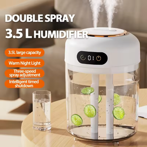 เครื่องเพิ่มความชื้นในอากาศแบบรีโมทคอนโทรล ความจุ 3.5 ลิตร ควบคุมได้สามระดับ พร้อมฟังก์ชั่นกระจายกลิ่นหอมแบบสองช่องทาง สำหรับใช้ในบ้านและโรงแรม แบบตั้งโต๊ะ - Product Image 5