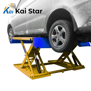 <span class=keywords><strong>Pont</strong></span> élévateur hydraulique manuel portable pour voiture à prix abordable, élévateur à ciseaux double à levée moyenne pour automobile - Product Image 5