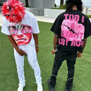 T-shirt surdimensionné épais en coton délavé à l'acide personnalisé à faible MOQ, impression de t-shirts pour hommes, vente en gros de chemises pour hommes - Product Image 6