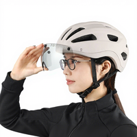 Casque de vélo TOSUOD EPS avec lunettes photochromiques intégrées, design respirant, absorption des chocs pour VTT et vélo de route