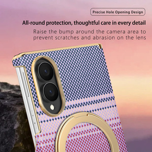 Funda Magnética Plegable de Lujo para Teléfono Móvil Z Fold 8 Ultra, con Marco Electrochapado Resistente al Agua y Protección Contra Caídas - Product Image 3