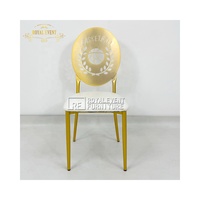 Chaise Chiavari de Mariage en Métal Doré et Cuir Blanc de Luxe, Nouvelle Collection à Prix Abordable