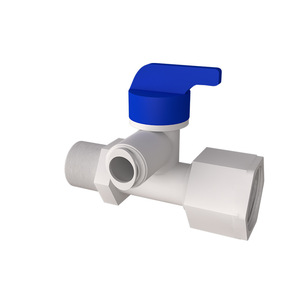 Válvula de bola de tres vías de 1/2 pulgada con conexión roscada para tubería de entrada de purificador de agua - Product Image 4