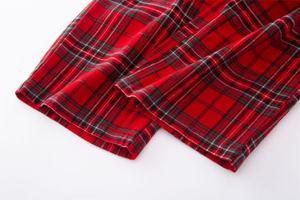 2025 New Design Couple <strong>Unisex</strong> Long-Sleeve <strong>Christmas</strong> <strong>Pajamas</strong> Suits Xmas Grid Outfit with Elastic Waist Closure Home Wear <strong>Pajamas</strong> - Product Image 5