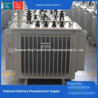 Transformateur de distribution d'électricité triphasé immergé dans l'huile à double enroulement 630 KVA/10 KV S11 Shandong Power