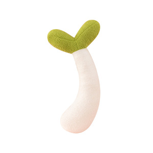 Nueva Almohada Larga y Delgada en Forma de Brote de Frijol Mungo - Para Abrazar, para Chicas y Hombres, con Forro Súper Suave y Cálido para el Invierno - Product Image 5
