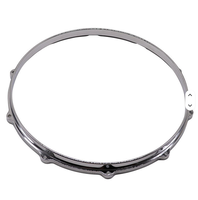 14 Inch 10 Hole Silver Die Cast Drum Hoop Aluminium Alloy Rim for Drum Kit Bass & Jazz Drums Percussion Instrument Accessory