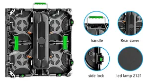 LED วิดีโอติดผนังแบบครบวงจรในร่มกลางแจ้ง P2.6แผงหน้าจอ LED เช่าเหตุการณ์พื้นหลังเวที Modular นำหน้าจอแสดงผล