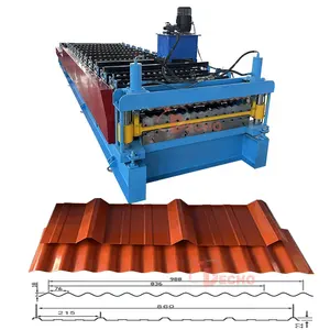 High efficiency good quality metal roof tile Ibr roofing material making machine roof sheet rolling forming machine