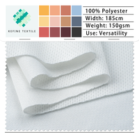 Tissu en maille respirant à séchage rapide 150 g/m² en polyester à trous micro-perforés, imprimé par sublimation, pour vêtements de sport, maillot de football