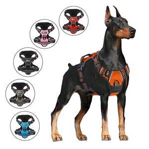 Arnés sin tirar, arnés ajustable para caminar para perros, chaleco acolchado transpirable, chaleco reflectante seguro y cómodo para mascotas con fácil control - Product Image 1