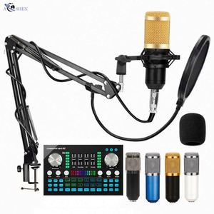 Tarjeta de Sonido Profesional A2 LIVE, Interfaz de Grabación, Mezclador con Micrófono de Escritorio para Grabación y Podcasting - Product Image 1