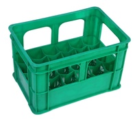 Boîte tournante en plastique écologique, 12 bouteilles, boîte de roulement pour bière, vin, lait, vente en gros, ml