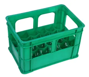 Wholesale cheap 12 bottles eco-friendly plastic crate turnover box for beer wine milk cans