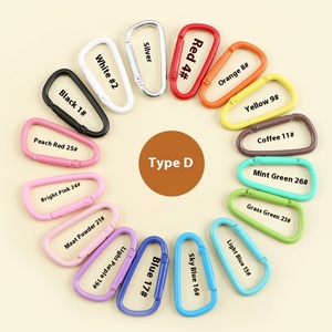 Mosquetón en forma de calabaza amarilla Macaron, hebilla de gancho rápido, venta al por mayor de fábrica, Material de aleación, llavero de Metal pintado - Product Image 3