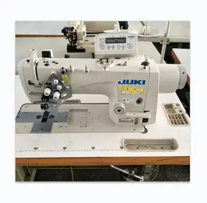 Máquina de costura japonesa Jukis 3568A com agulha dupla e acionamento direto, máquina automática de corte de linha para materiais grossos, novidade