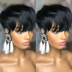 <strong>Pixie</strong> Cut <strong>Wigs</strong> 13x4 Lace Front Closure <strong>Wigs</strong> Human Hair Pre Plucked Brazilian Virgin Hair Glueless Lace Straight <strong>Wigs</strong> for Woman - Product Image 3