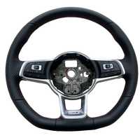 Volant sport en cuir pleine fleur à 3 branches de 40 mm pour Volkswagen VW Passat Golf 7 MK7 Mk7.5 Polo Jetta GTI - Vente flash