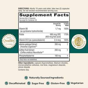 Para NEURIVA 60-Cápsula Super Descafeinado Ensayo Clínico Rompecabezas Suplemento Cerebral Vigilancia Psicológica Memoria Extracto de Planta - Product Image 3