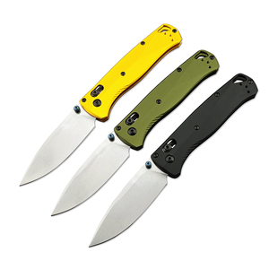 Couteau de poche EDC BM-BUGOUT 535BK-07, couteau de survie en plein air, couteau de camping, manche en aluminium léger, couteau pliant quotidien, DIY OEM M390 - Product Image 1