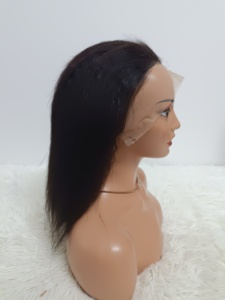 Promotion : Perruques Bob Lace Frontal 13x4 Yaki Naturelles, Lisses Crépus, 12, 14, 16 Pouces, 100% Cheveux Humains, Perruques Afro de Haute Qualité à 24 $ - Product Image 3