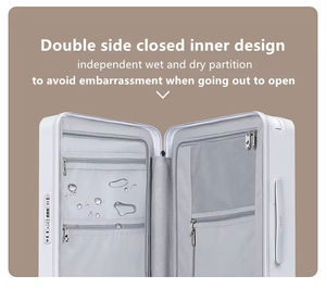 MGOB Custom 20 Polegada ABS Carry on Business Travel Bagagem Ampla <span class=keywords><strong>Trolley</strong></span> Mala de cabine Bagagem Waterproof Hard <span class=keywords><strong>Case</strong></span> Amarelo - Product Image 4