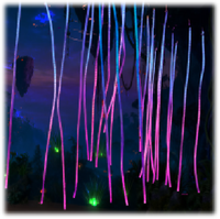 Lot de 10 lampes suspendues en rotin Avatar, lumières de jardin extérieures IP65, décoratives, en forme de vigne lumineuse