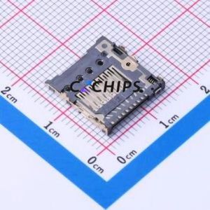 MR-1202 SD Card / Memory Card Connector SMD Connector Plug-In Type MicroSD Card (TF Card) Card Holder 2.1mm - Product Image 2