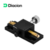 Diacion WLX25-L70 X-Axis Optique Micromètre Tête Longue Course Haute Précision Étape Manuelle En Alliage D'aluminium Guide Linéaire Bloc 3kgf