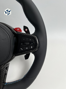 พวงมาลัยซ้ายและขวาหนังนิ่มสำหรับ BMW 3 5ชุด F10 F30 F90 F01 F12 F25 M3 M6 E90 Z4 X1 X6 48 E90 E92 F32 <span class=keywords><strong>E7</strong></span> - Product Image 3