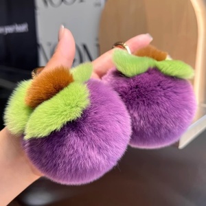 พวงกุญแจตุ๊กตาหมีขนฟูตัวเล็กติดต้นไผ่, ตุ๊กตาขนปุยยอดนิยม, ของตกแต่งห้อยกระเป๋าหนังสือ - Product Image 3