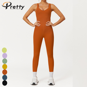 Combinaisons pour femmes Ensemble de yoga <span class=keywords><strong>nude</strong></span> Ensembles de fitness Body à dos ouvert Combinaisons de yoga Vêtements de sport Tenues de sport pour femmes - Product Image 3