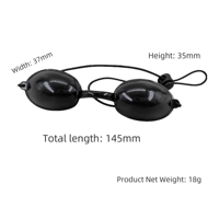 Lunettes de protection du patient de beauté pour le traitement au laser IPL Masque pour les yeux de protection UV ultime pour les lits de bronzage