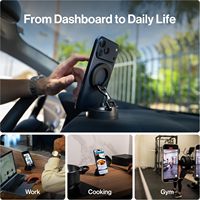 Support de téléphone de voiture à ventouse nano ultra-résistant, maintien robuste de 30 kg sur surfaces texturées, durable, sans chute, ajustement universel pour tous les smartphones