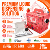 Pochette BIB Aseptique Personnalisée avec Robinet, Film Stratifié Haute Barrière pour Emballage de Vin, Jus, Lait et Liquides