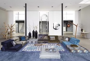 Nordic Rochburg grande famille <span class=keywords><strong>Mahjong</strong></span> canapé multi-combinaison Villa salon maison d'hôtes école parc atelier ensemble extensible - Product Image 5