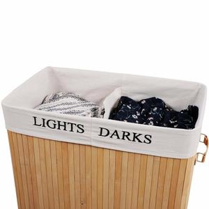 Giỏ Giặt Bằng Tre Tự Nhiên Hình Chữ Nhật Có Thể Gập Lại Lớn - Product Image 2