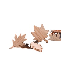 Décoration d'automne en bois peint durable et écologique 2024, feuilles de table, panneau de table, décoration de plateau à étages pour la fête de Thanksgiving, style ferme