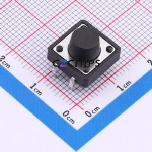 TS015-CBW1FH7.5 Tactile <b>Switch</b> Through hole-4P,12x12mm <b>Switch</b> Single Pole Single Throw Round Button 2.5N Through Hole - Product Image 1