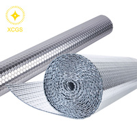 Rouleau d'isolation thermique réfléchissant en feuille double bulle 4/8 mm, barrière radiante pour bâtiments métalliques, entrepôts, toitures et murs