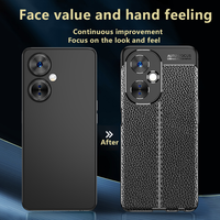 Haute qualité litchi affaires PU cuir motif anti-rayures Anti-chute pour OnePlus Nordce 3lite coque de protection pour téléphone