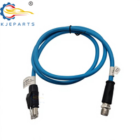Câble réseau industriel personnalisé M12 X-Code 8 broches mâle vers RJ45 8P8C, faisceau de transmission vidéo haute fréquence