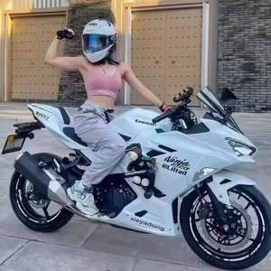 Kawasaki Ninja 400cc Sport <span class=keywords><strong>Roadster</strong></span> Street <span class=keywords><strong>Moto</strong></span> à essence d'occasion Sportbike 72v Électrique Horizon Party Competition - Product Image 3