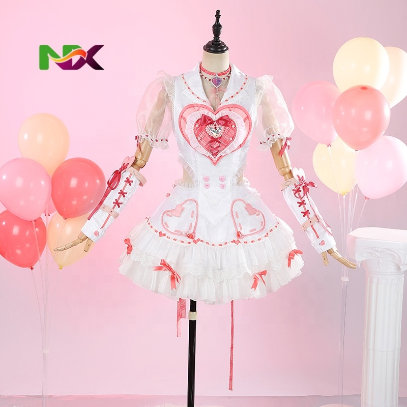 cute nurse dress Justice Online Gentle Healer Pink Nurse Cosplay Costume